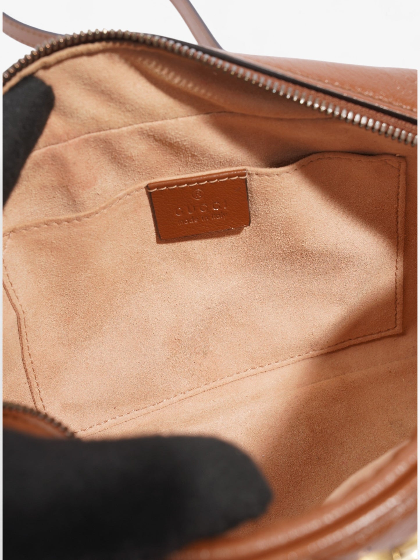 Gucci GG Marmont Brown Matelasse Leather Small