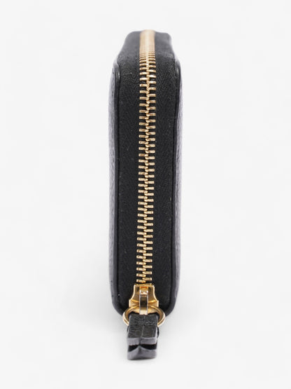 Gucci GG Marmont Zip Around Wallet Black / Gold Leather