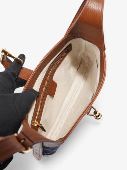 Gucci Jackie 1961 Brown / Denim Denim Small