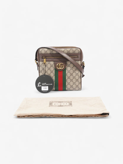 Gucci GG Ophidia GG Supreme / Green / Red Coated Canvas Small