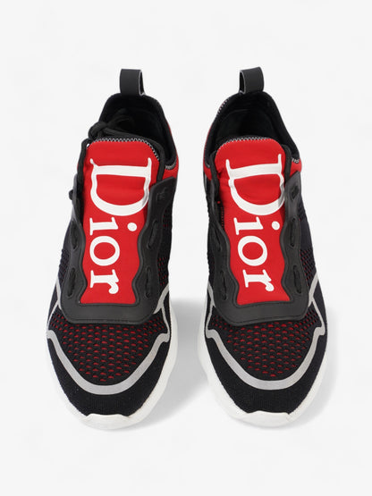Christian Dior B21 Runner Black / Red Mesh EU 41.5 UK 7.5