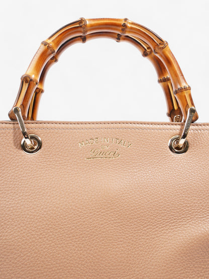 Gucci Bamboo Shopper Tote Beige Leather Medium