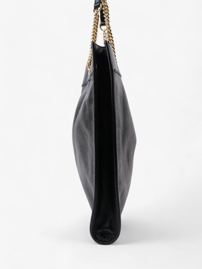 Gucci Rajah Chain Tote Black / Green / Red Leather Large