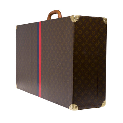 LOUIS VUITTON Rare 75 Suitcase in brown monogram canvas