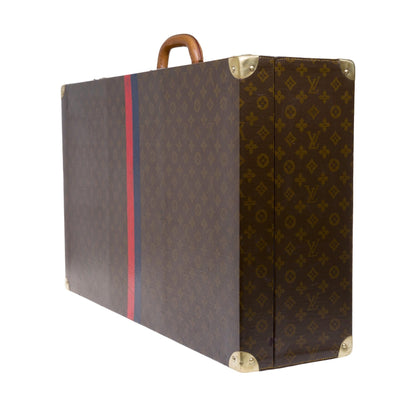 LOUIS VUITTON Rare 75 Suitcase in brown monogram canvas