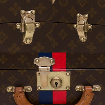 LOUIS VUITTON Rare 75 Suitcase in brown monogram canvas