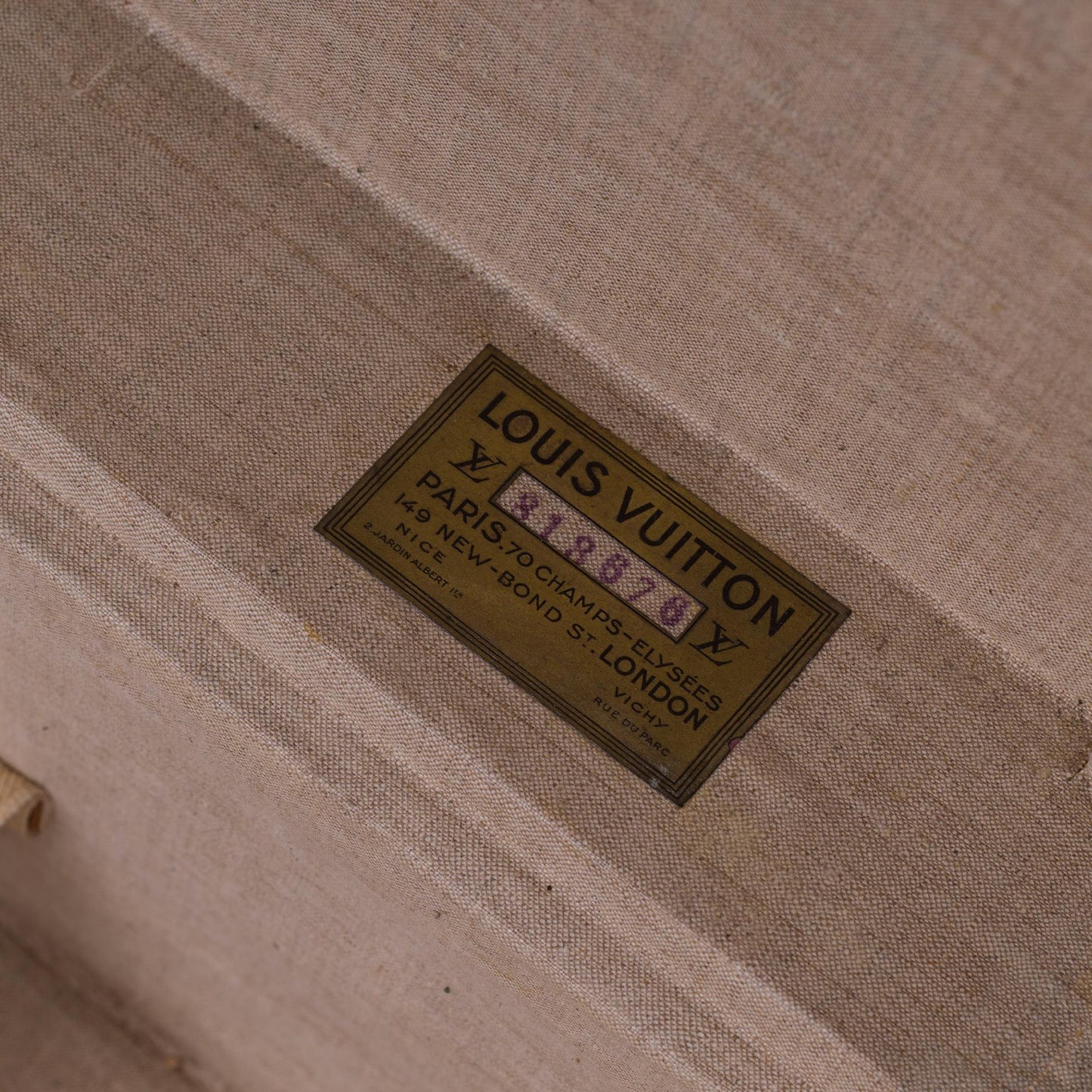 LOUIS VUITTON Rare 75 Suitcase in brown monogram canvas