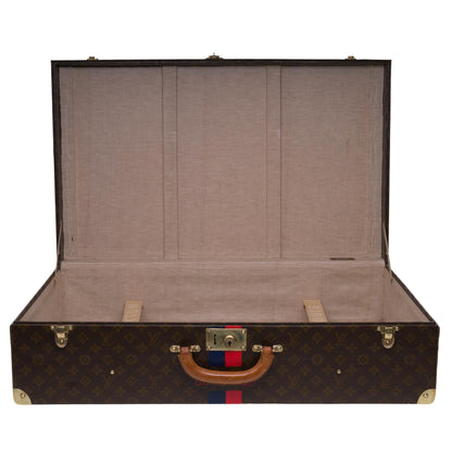 LOUIS VUITTON Rare 75 Suitcase in brown monogram canvas