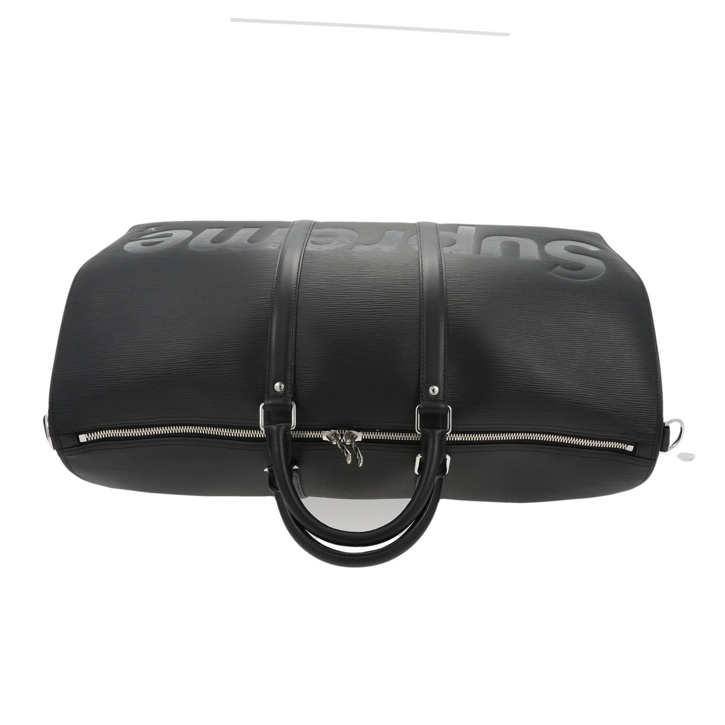 LOUIS VUITTON X SUPREME X Supreme Black Epi Keepall 55 Travel Bag