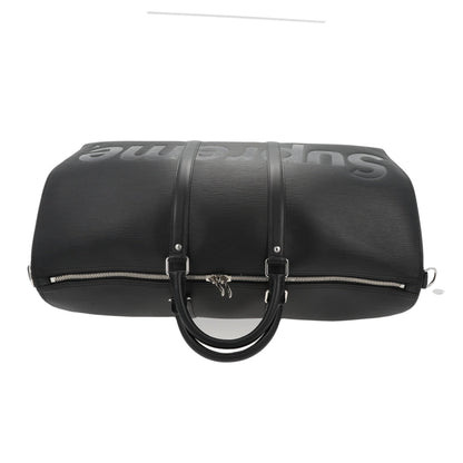 LOUIS VUITTON X SUPREME X Supreme Black Epi Keepall 55 Travel Bag