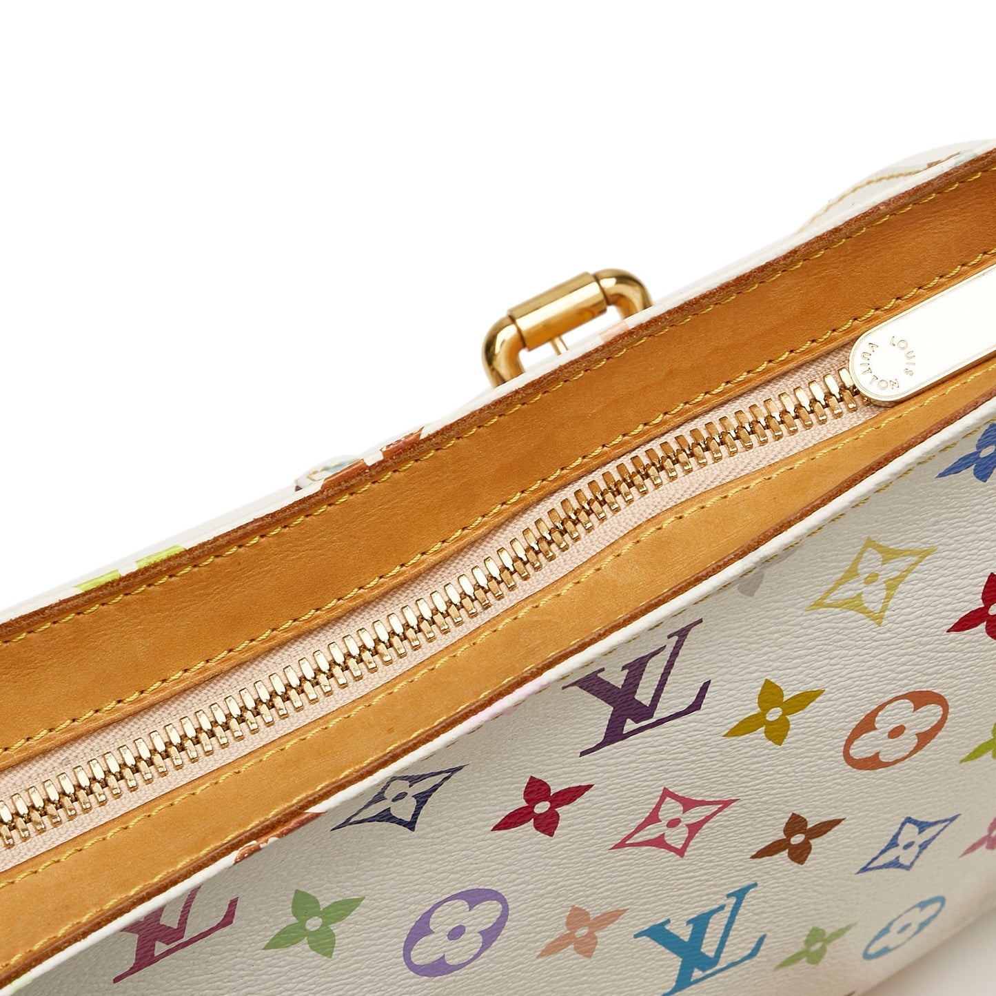 LOUIS VUITTON Monogram Multicolore Lodge PM White