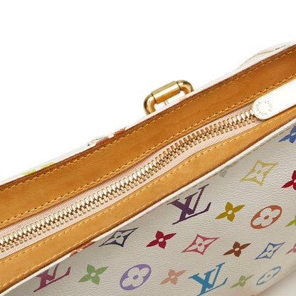 LOUIS VUITTON Monogram Multicolore Lodge PM White