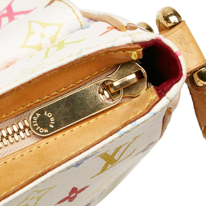 LOUIS VUITTON Monogram Multicolore Lodge PM White