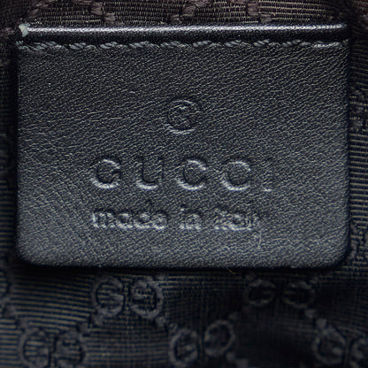 Gucci Web Baguette Black GG Denim Canvas