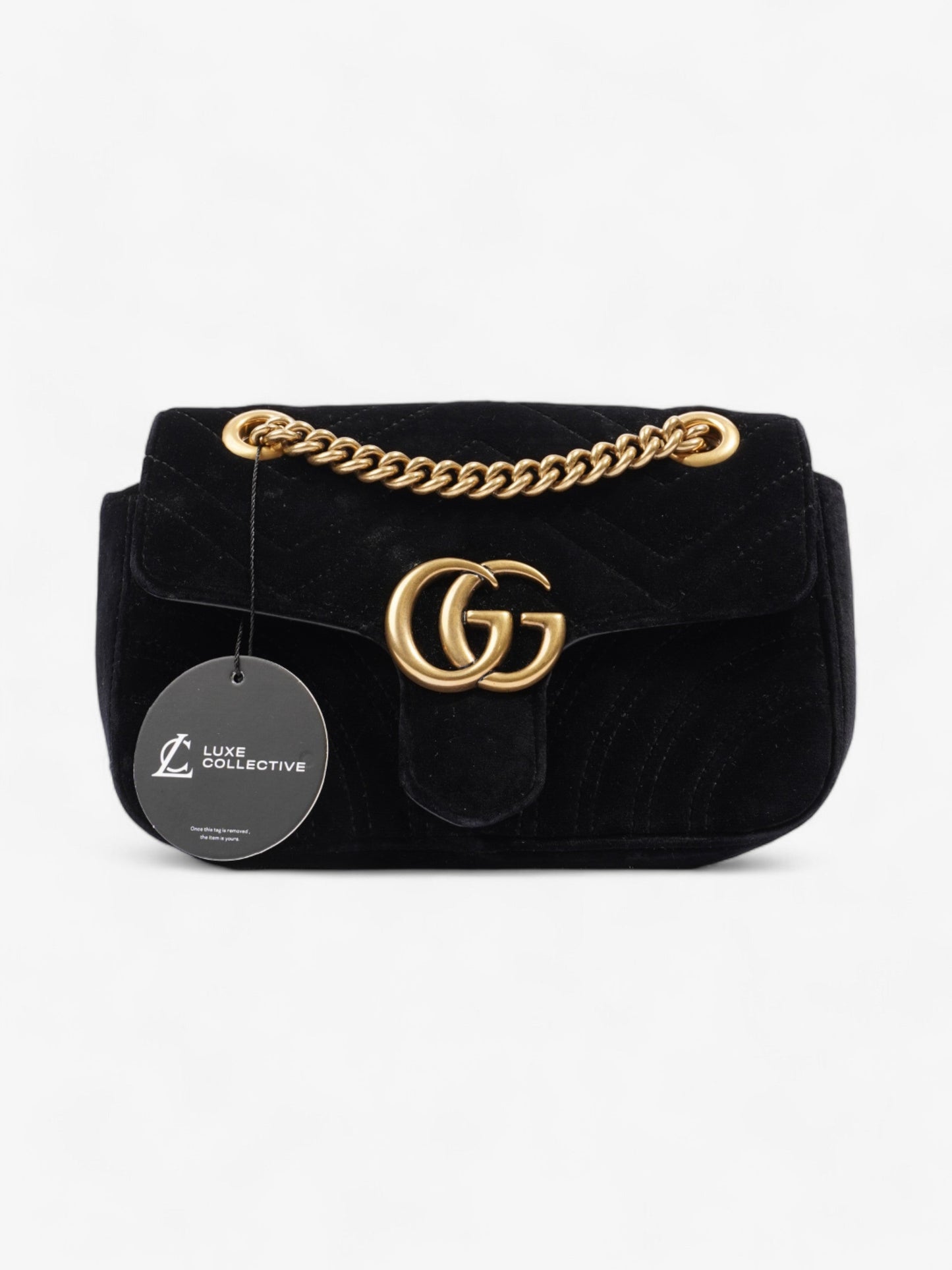 Gucci GG Marmont Black Velvet Mini
