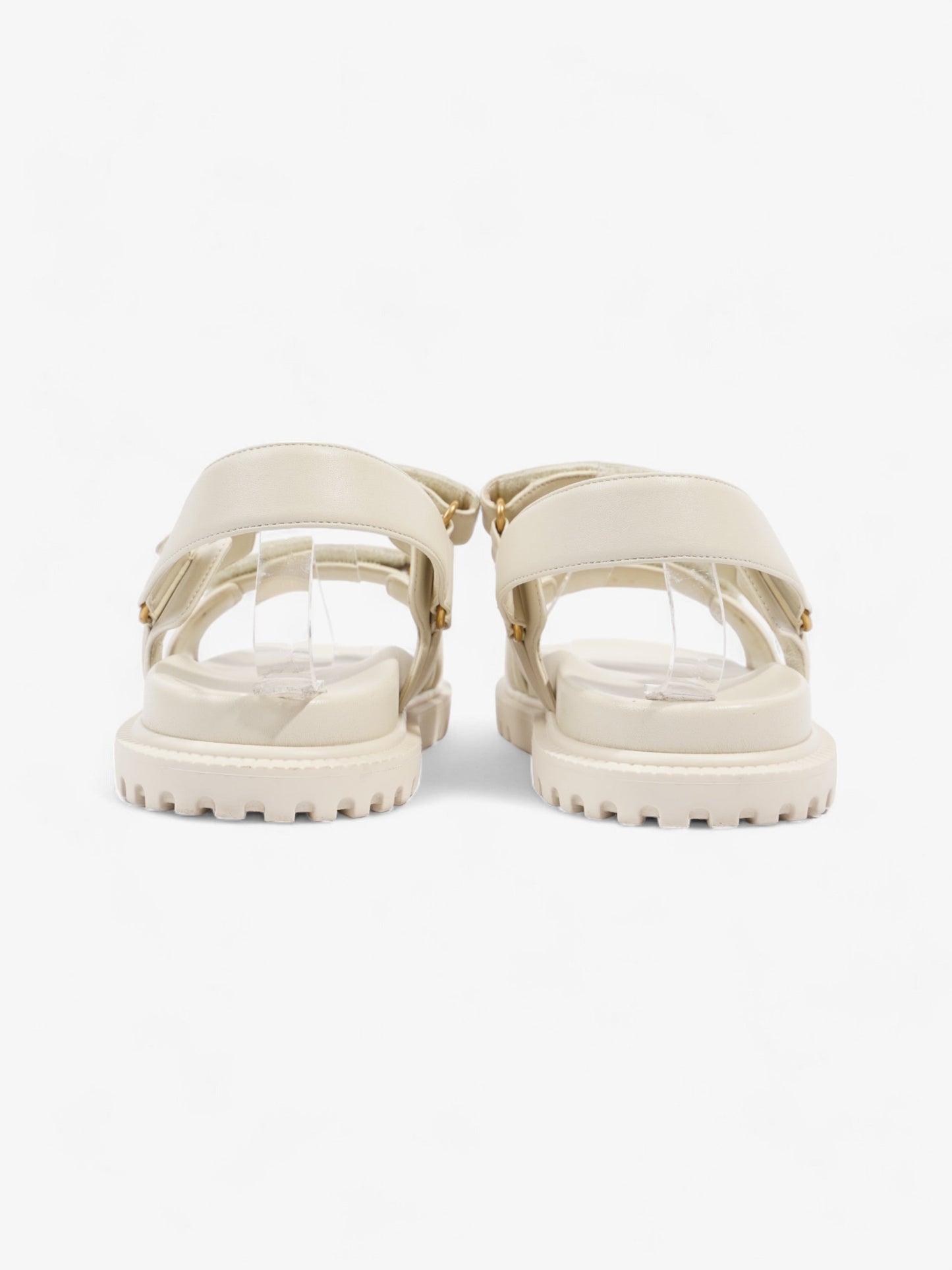 Christian Dior Dioract  Off White Lambskin Leather EU 42 UK 8