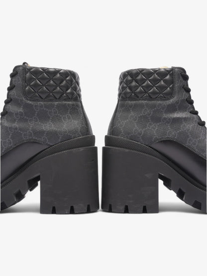 Gucci GG Bootie Black Leather EU 39 UK 6