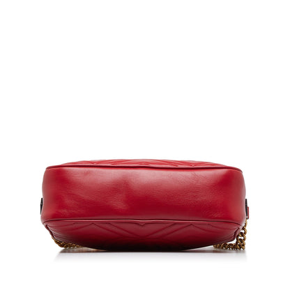 Gucci GG Marmont Red Matelassé Leather