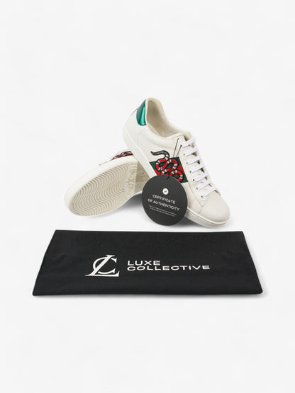 Gucci Ace Sneakers with Snake White / Red / Green Leather EU 43 UK 9