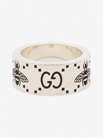 Gucci GG Signature Bee Ring Silver Silver Sterling 12 (52mm)