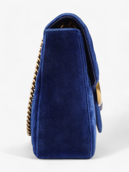 Gucci GG Marmont Royal Blue Velvet Large