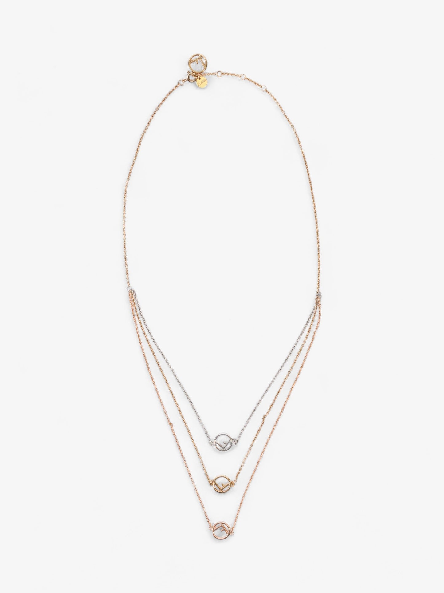 Fendi F is Fendi Necklace Gold / Silver / Rose Gold Base Metal
