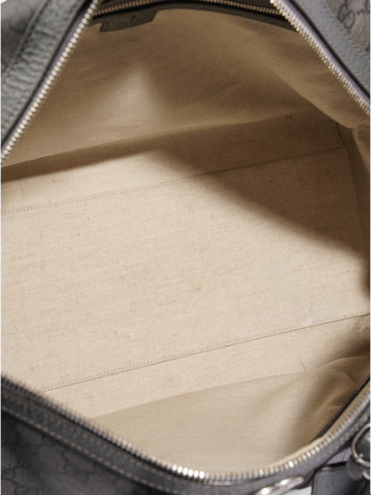 Gucci Ophidia Duffle Bag GG Supreme / Grey Coated Canvas