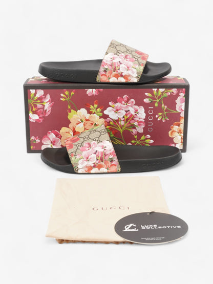 Gucci GG Floral Sliders Beige  / Floral Canvas EU 40 UK 7