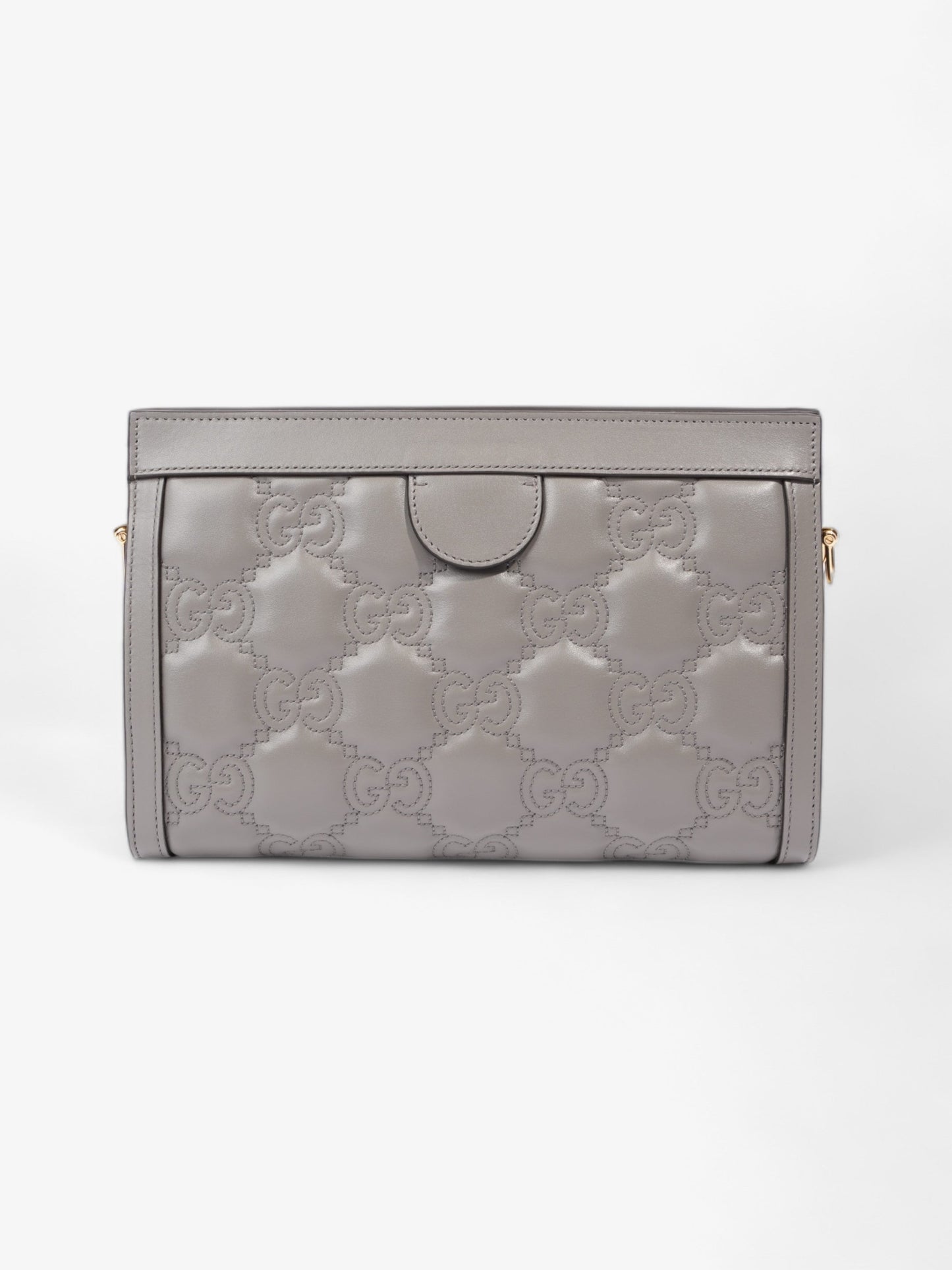 Gucci GG Matelassé Grey Matelasse Leather Small
