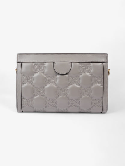 Gucci GG Matelassé Grey Matelasse Leather Small