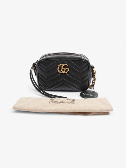 Gucci GG Marmont Black Matelasse Leather Mini