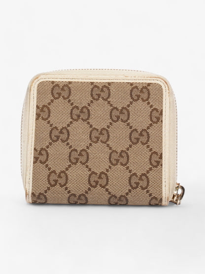 Gucci GG Bi-Fold Wallet Beige / White Canvas