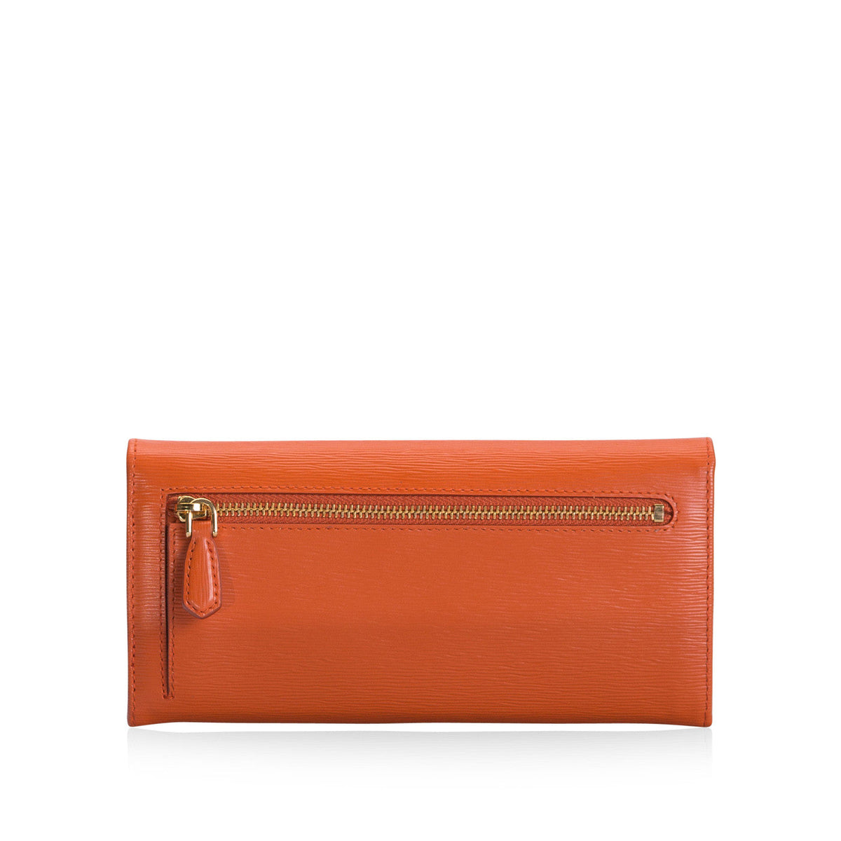 Prada Papaya Portafogolio Pattina Wallet
