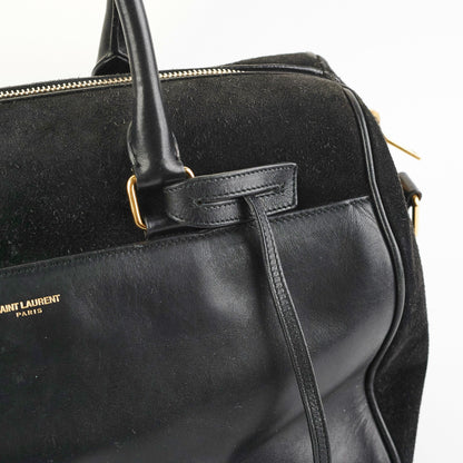 Saint Laurent Bo Duffle Suede Leather Bag