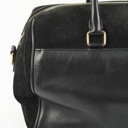 Saint Laurent Bo Duffle Suede Leather Bag
