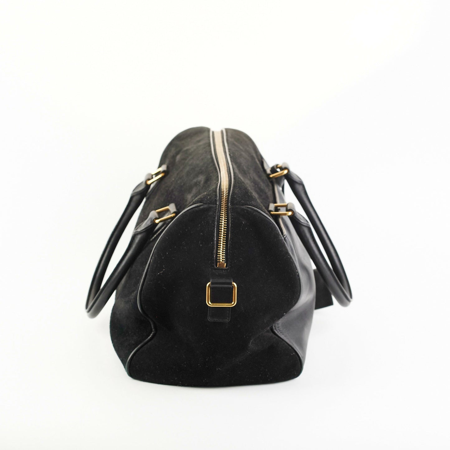 Saint Laurent Bo Duffle Suede Leather Bag