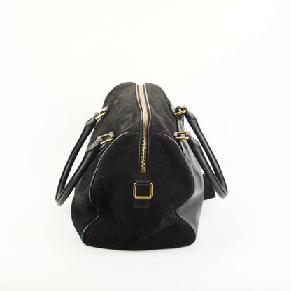 Saint Laurent Bo Duffle Suede Leather Bag