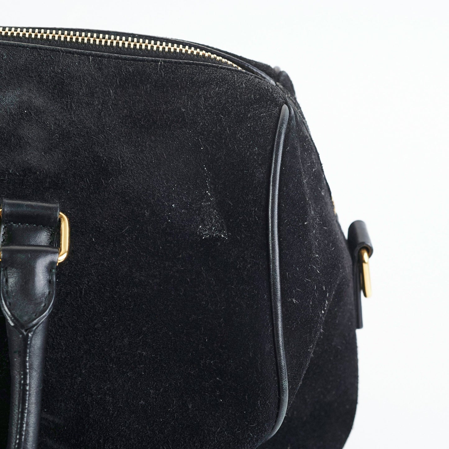 Saint Laurent Bo Duffle Suede Leather Bag