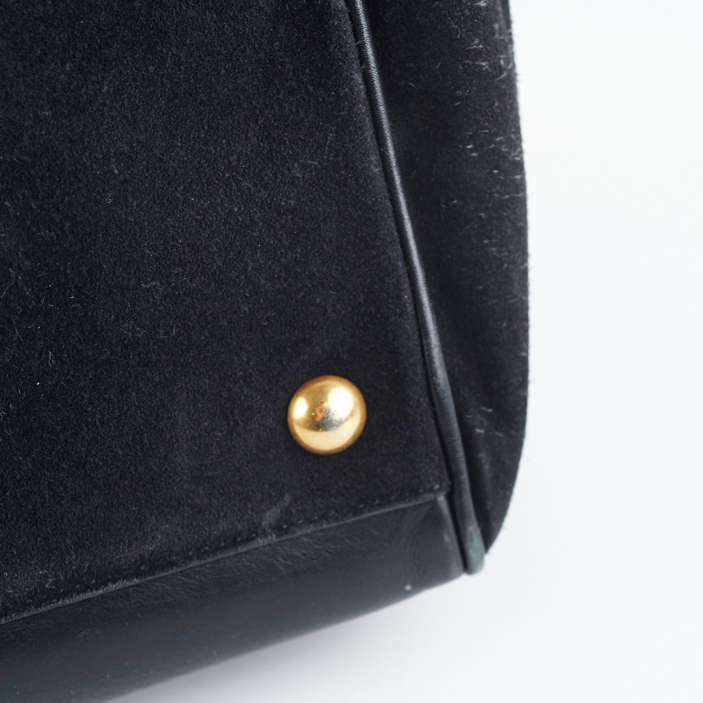 Saint Laurent Bo Duffle Suede Leather Bag