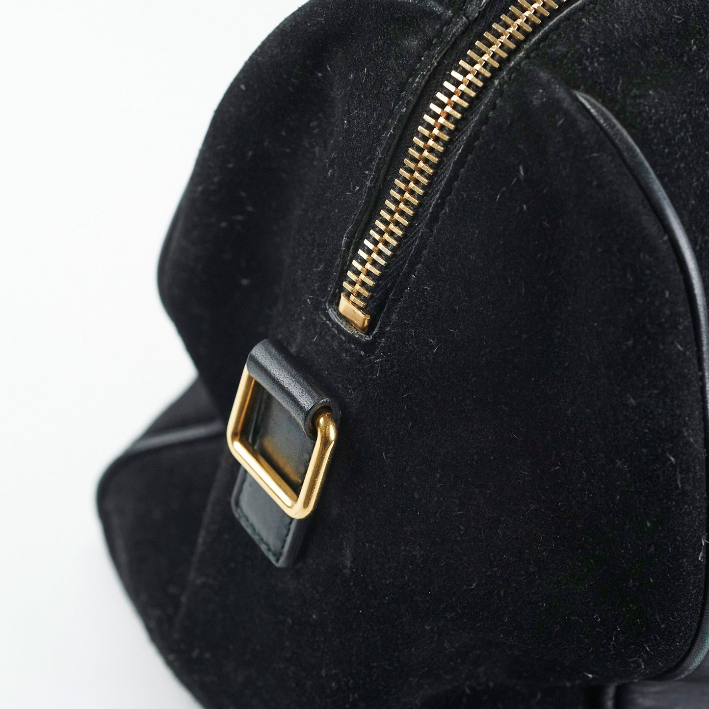 Saint Laurent Bo Duffle Suede Leather Bag