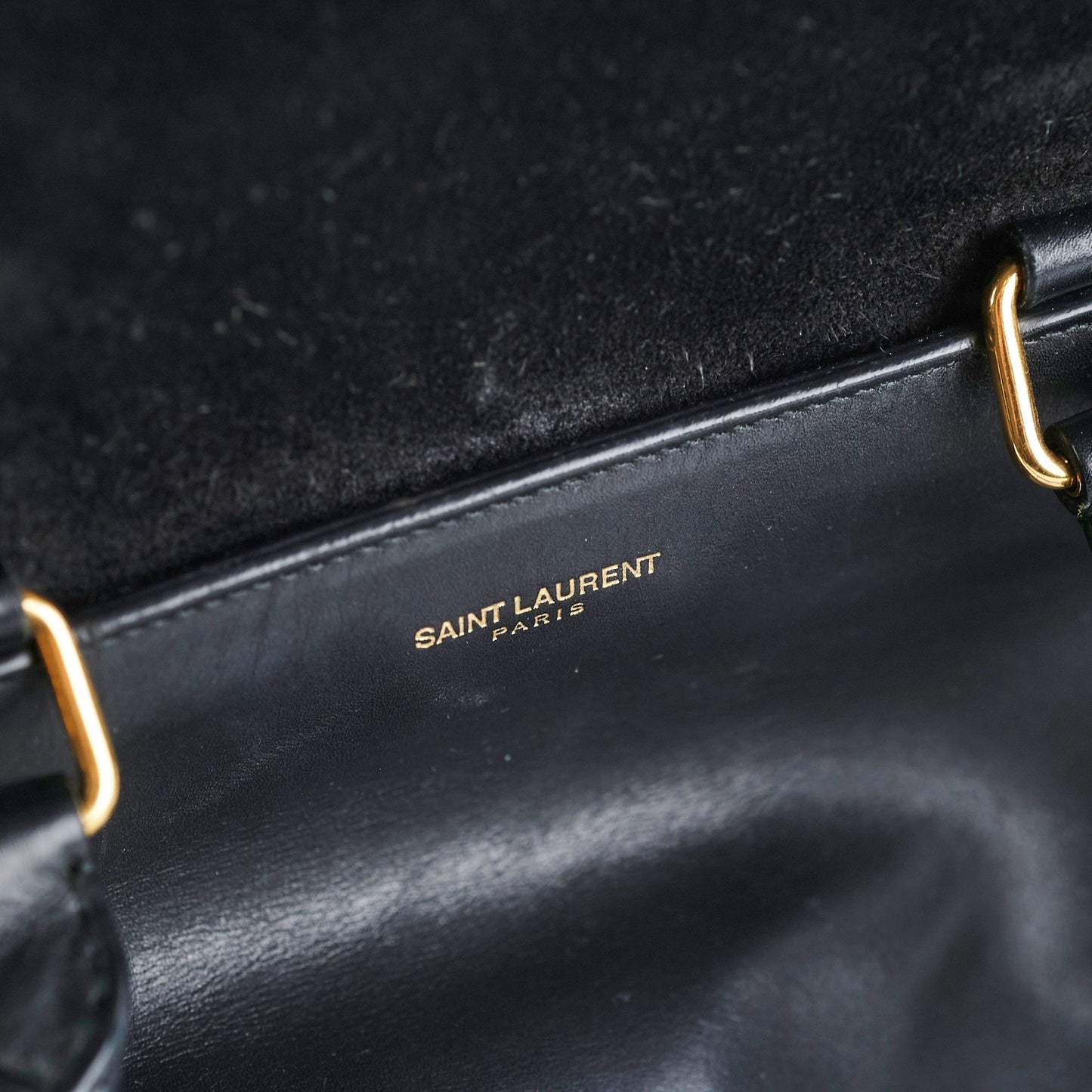 Saint Laurent Bo Duffle Suede Leather Bag