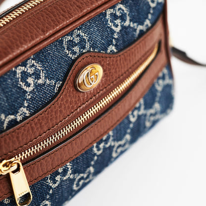 Gucci Ophidia Small Denim Crossbody Bag