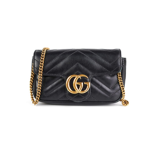 Gucci Black Super Mini Marmont