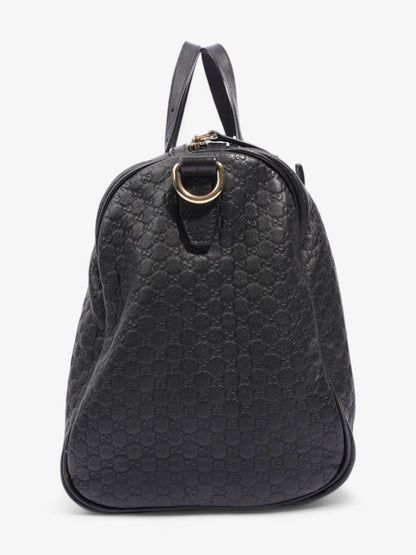 Gucci Boston Bag Microguccissima Black Leather