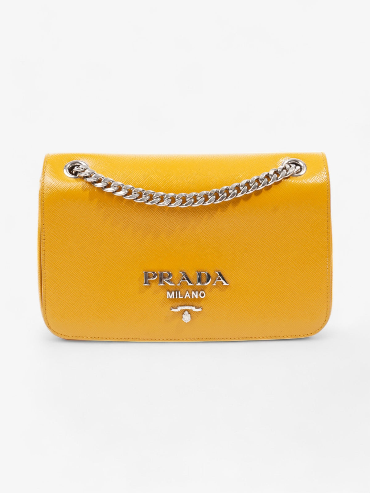 Prada Crossbody Bag Mustard Saffiano Leather Mini