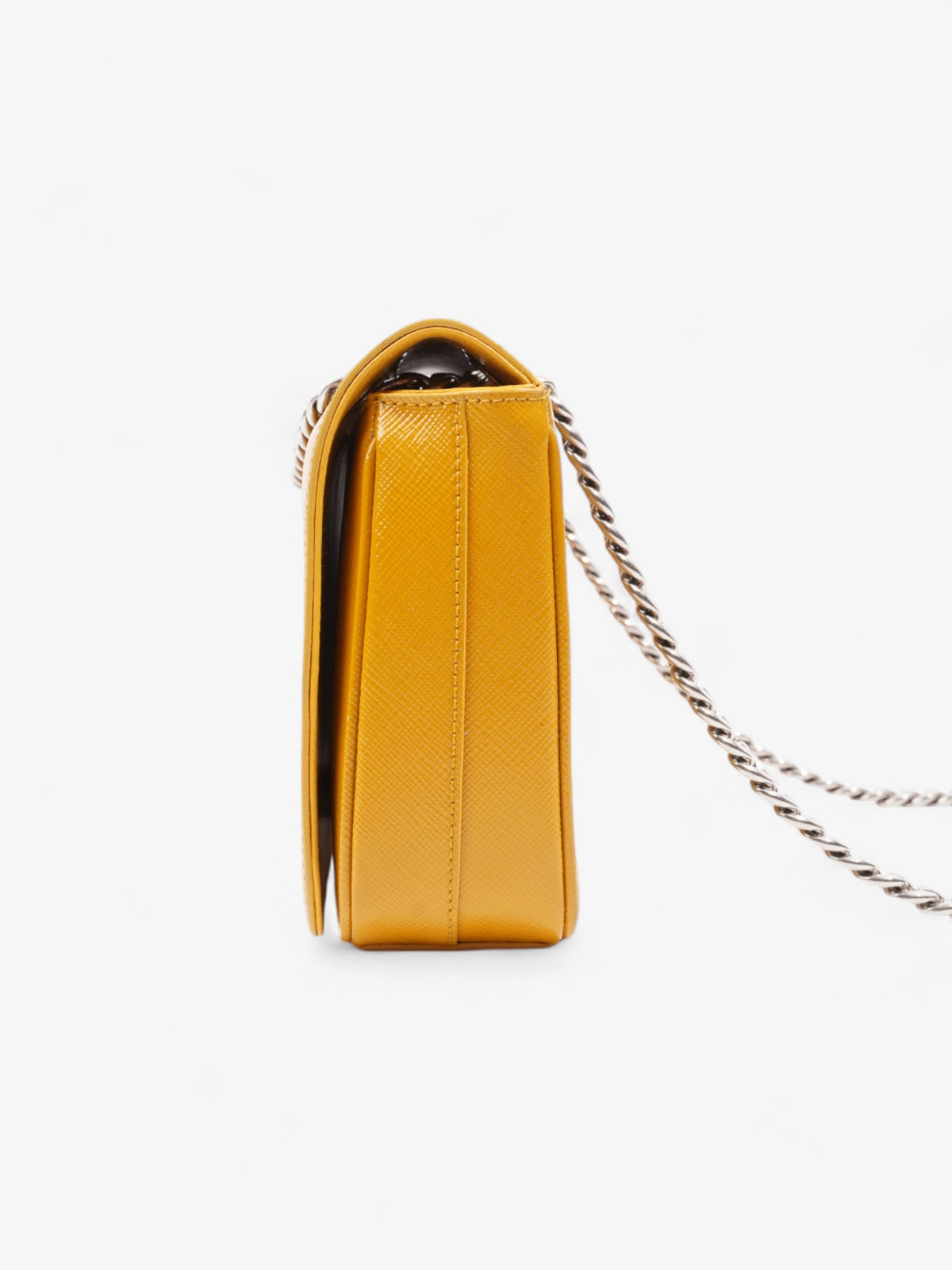 Prada Crossbody Bag Mustard Saffiano Leather Mini