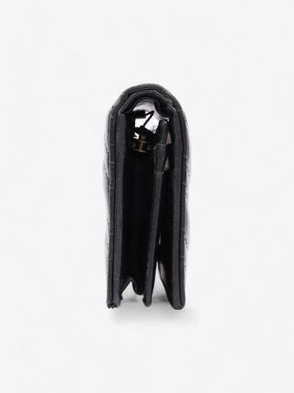 Gucci GG Marmont Card Case Wallet Black Matelasse Leather