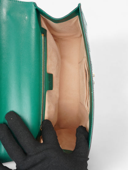 Gucci Padlock Emerald Calfskin Leather Medium