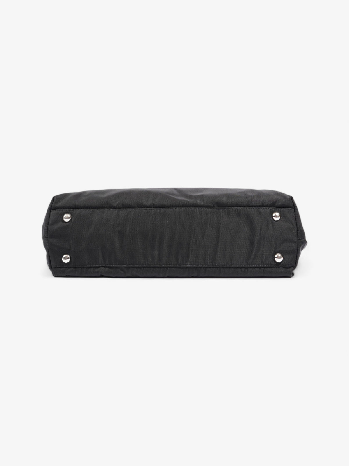 Prada Shopping Handle Double Zip Black Re Nylon