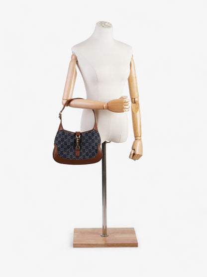 Gucci Jackie 1961 Blue / Brown Denim Small